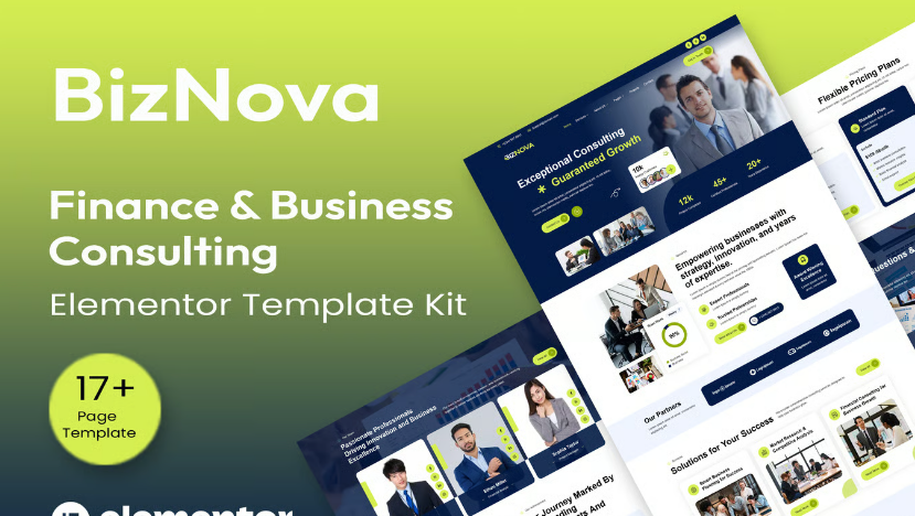 BizNova– Business Consulting Elementor Template Kit