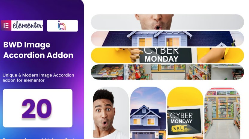 Image Accordion addon for elementor
