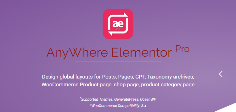 Features of AnyWhere Elementor Pro WordPress Plugin