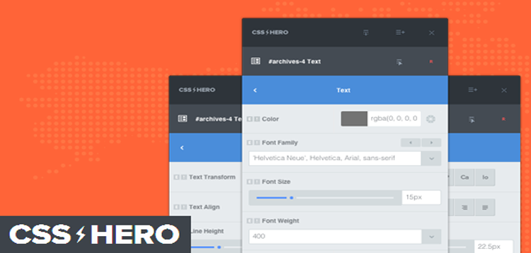 CSS Hero PRO features