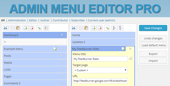 How Admin Menu Editor Pro works