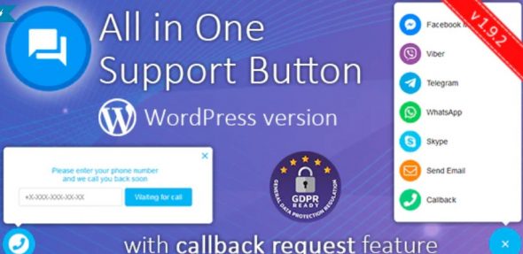 Contact us all-in-one button with callback