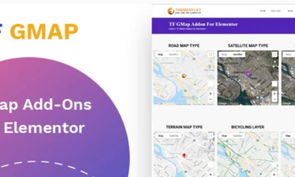 Google Maps addon - widget for Elementor
