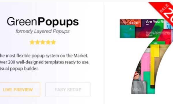 Green Popups (formerly Layered Popups) - Popup Plugin for WordPress