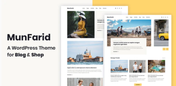 Munfarid - A WordPress Theme For Blog & Shop