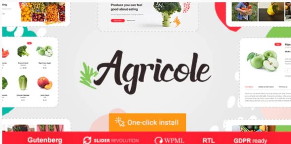 Agricole - Organic Food & Agriculture WordPress Theme