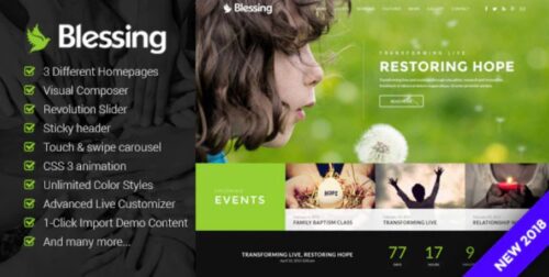 Blessing- Responsive Theme for Church Websites