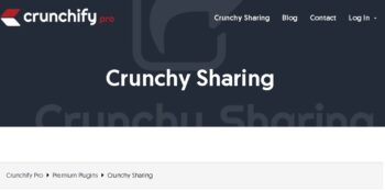 Crunchy Sharing - WordPress Fastest Social Sharing Plugin