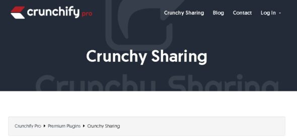 Crunchy Sharing - WordPress Fastest Social Sharing Plugin