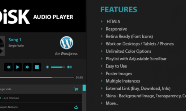 Disk Audio Player For WordPress