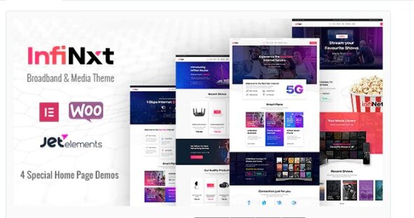 InfiNxt- Satellite TV, Internet Service Provider WordPress Theme