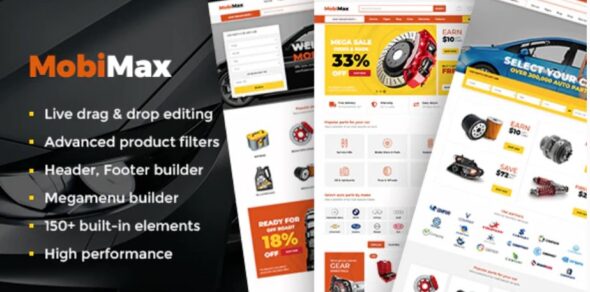 Mobimax v3.2 - Auto Parts WordPress Theme + WooCommerce Shop