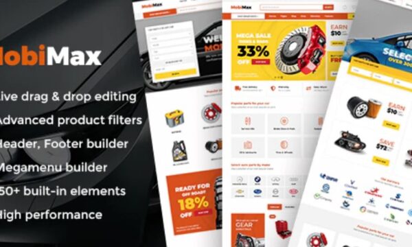 Mobimax v3.2 - Auto Parts WordPress Theme + WooCommerce Shop