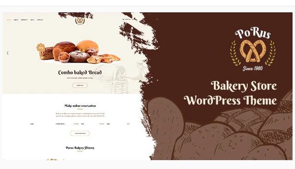 Porus - Bakery Store WordPress Theme