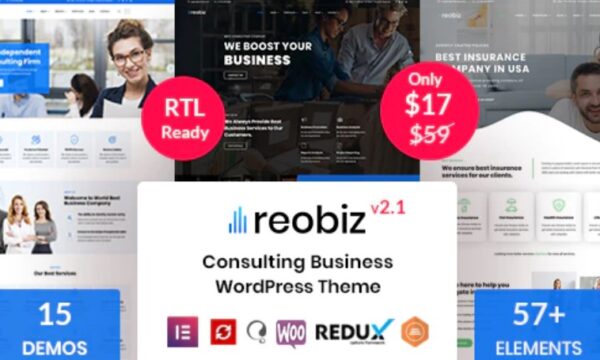 Reobiz - Consulting Business WordPress Theme