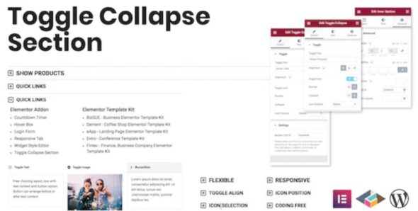 Toggle Collapse Section - Elementor Addon