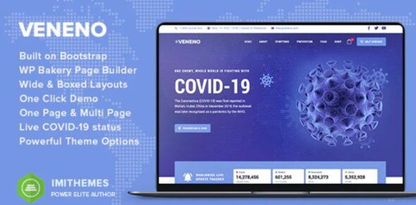 Veneno - Coronavirus Information WordPress Theme