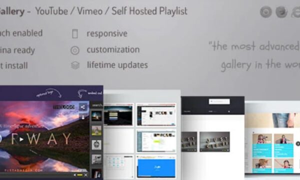 Video Gallery Wordpress Plugin /w YouTube, Vimeo