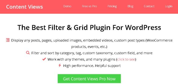 Content Views Pro - Display WordPress Content In Grid & More Layouts