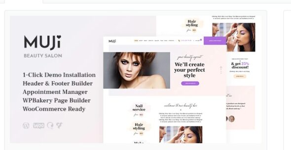 Muji - Beauty Shop & Spa Salon WordPress Theme