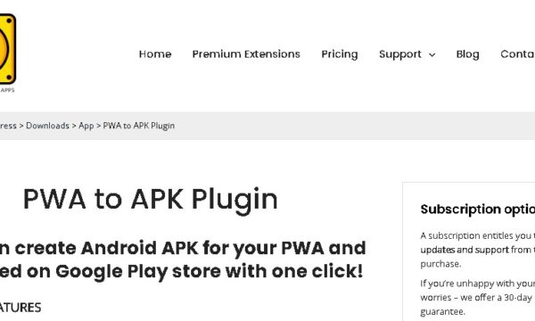 PWA to APK Plugin