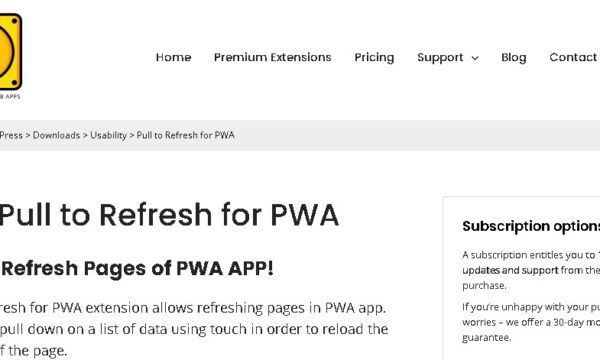 Pull to Refresh for PWA