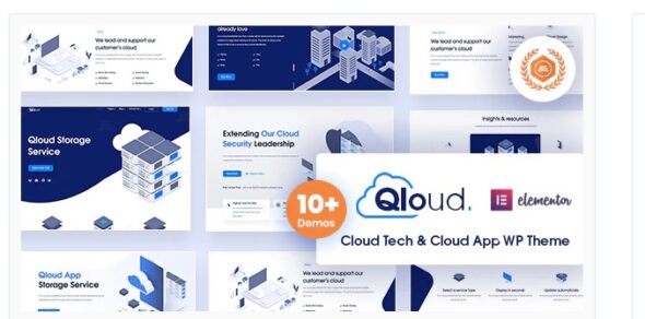 Qloud - Cloud Computing, Apps & Server WordPress Theme