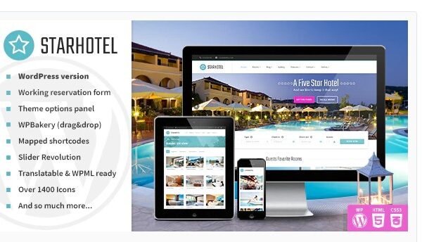 Starhotel - Responsive Hotel WordPress Theme