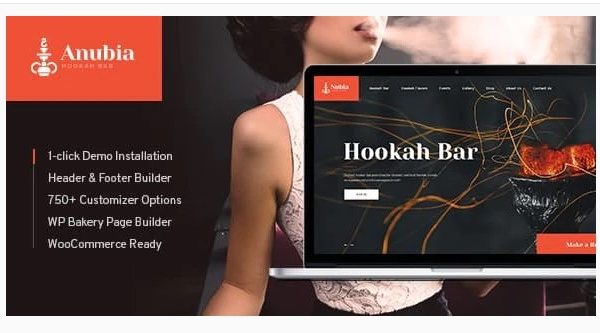 Anubia - Smoking and Hookah Bar WordPress Theme