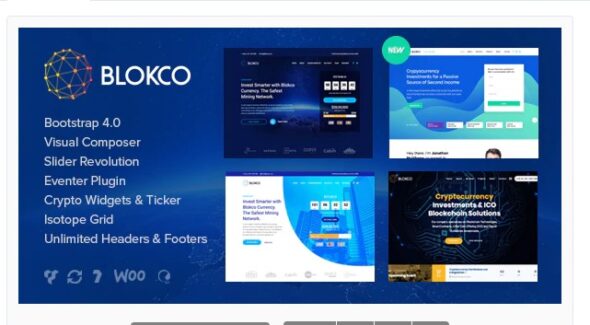 Blokco - ICO, Cryptocurrency & Consulting Business Theme