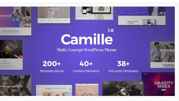 Camille - Multi-Concept WordPress Theme