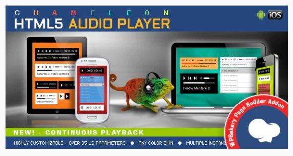 Chameleon- Audio Player for WPBakery Page Builder
