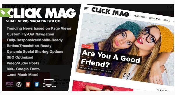 Click Mag - Viral News Magazine/Blog Theme