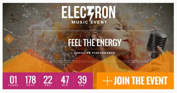 Electron v- Event Concert & Conference Theme