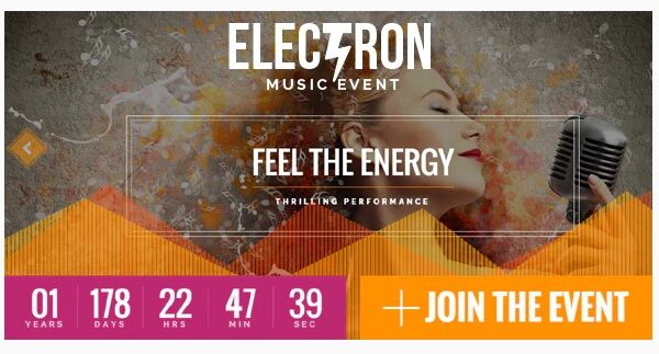 Electron v- Event Concert & Conference Theme