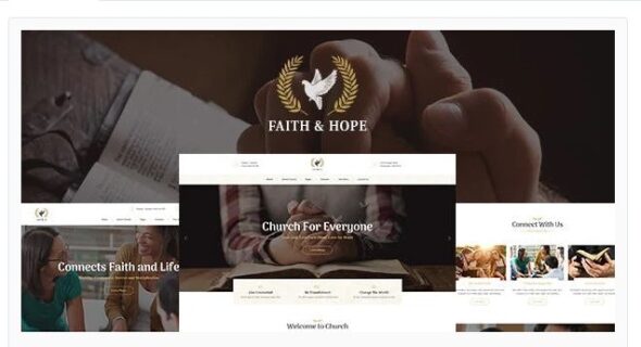 Faith & Hope - A Modern Church & Religion Non-Profit WordPress Theme