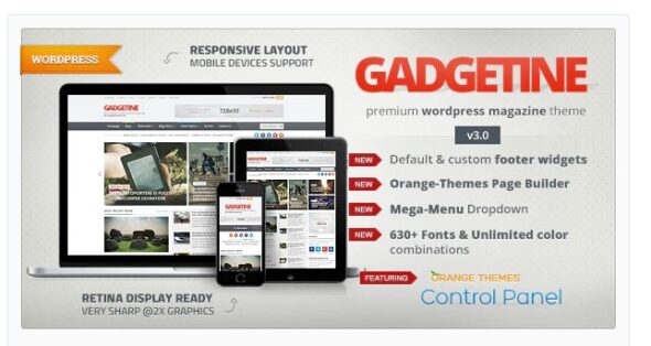 Gadgetine - WordPress Theme for Premium Magazine - Multi-Concept WordPress Theme