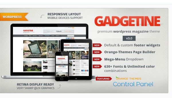 Gadgetine - WordPress Theme for Premium Magazine - Multi-Concept WordPress Theme