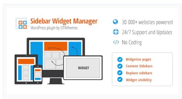 Sidebar & Widget Manager