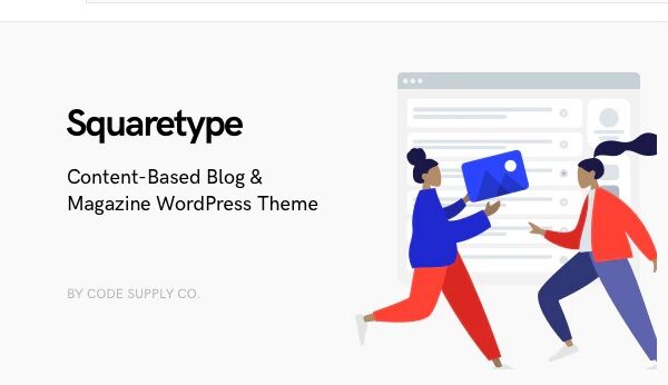 Squaretype - Modern Blog WordPress Theme