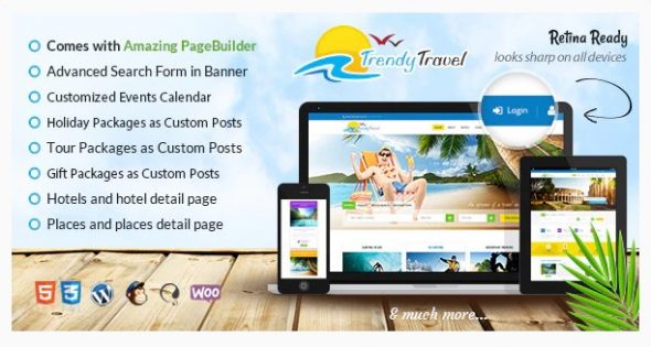 Trendy Travel - Multipurpose Tour Package WP Theme