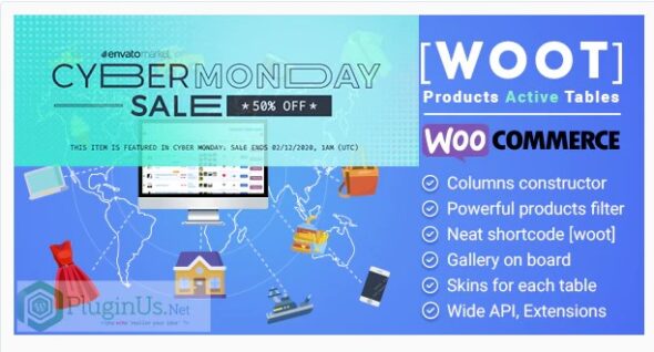 WOOT - WooCommerce Products Tables Professional