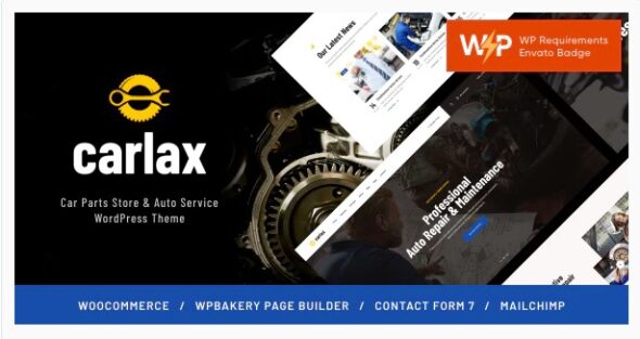 Carlax - Car Parts Store & Auto Service Theme