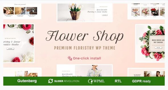 Flower Shop - Florist Boutique & Decoration Store WordPress Theme