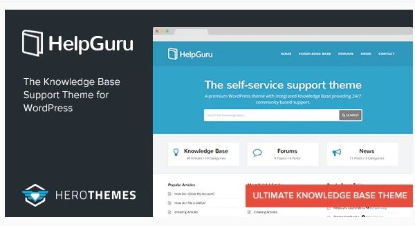 HelpGuru - A Self-Service Knowledge Base Theme