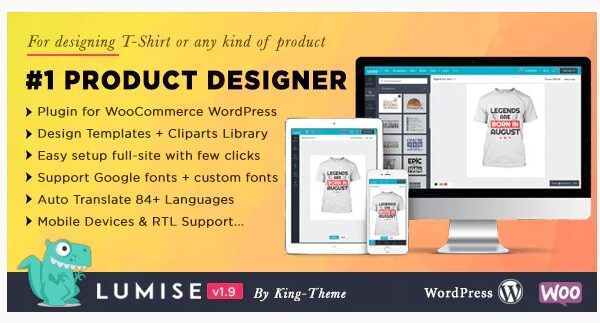 Lumise Product Designer - WooCommerce WordPress