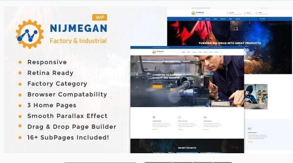 Nijmegan - Factory and Industrial Business WordPress Theme