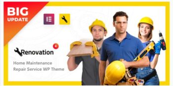 Renovation - Repair Service, Home Maintenance Elementor WP Theme