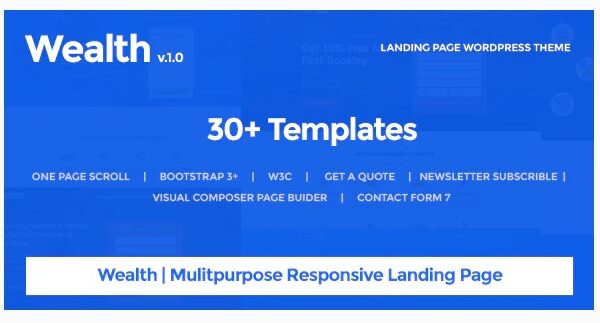 Wealth - Multi-Purpose Landing Page Theme