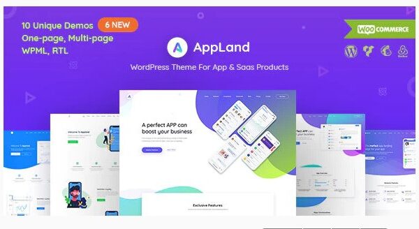 AppLand - WordPress Theme For App & Saas Products